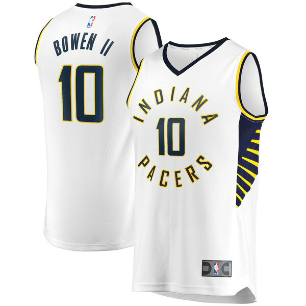Maillot nba Indiana Pacers Association Edition Homme Brian Bowen II 10 Blanc